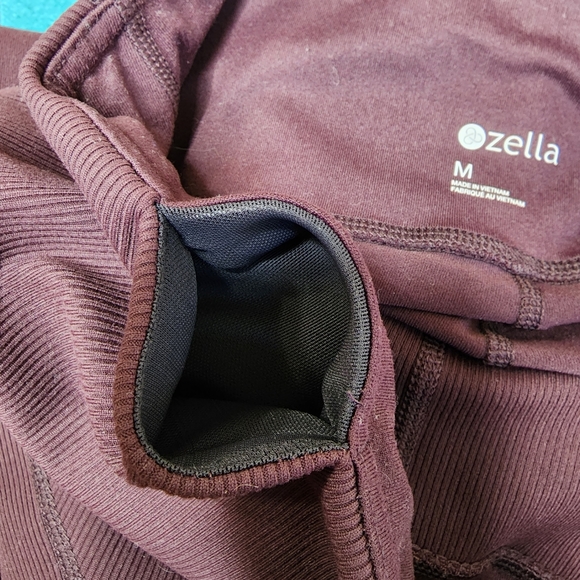 Zella Moto Ribbed High Waist Ankle Crop Leggings Size Medium - Picture 11 of 14